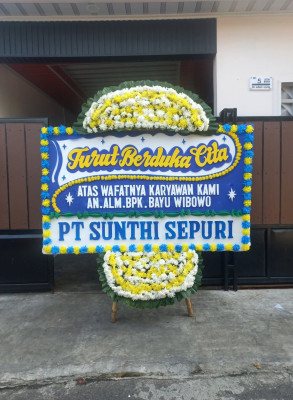 Papan Bunga Duka di Klambu